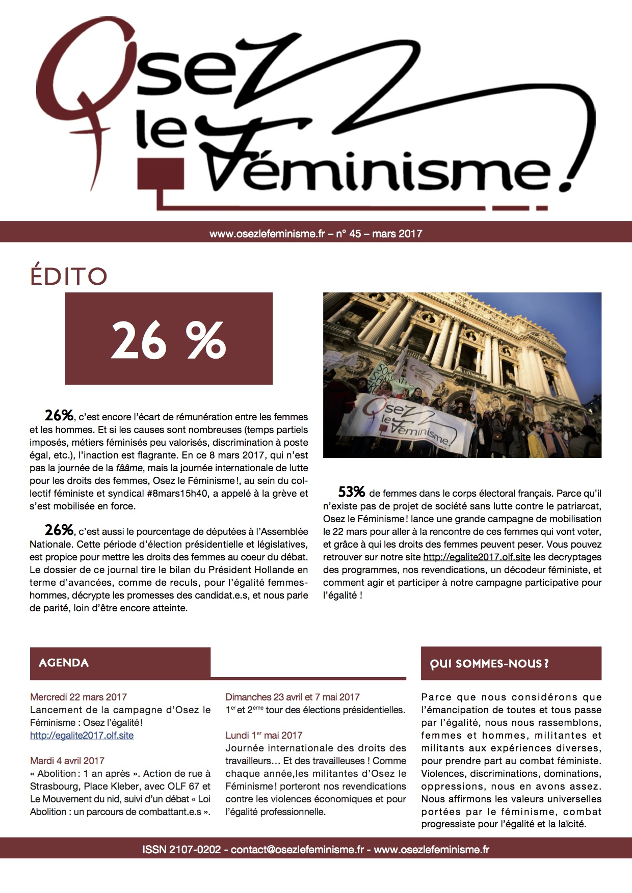 Journal 45 d'Osez le féminisme !